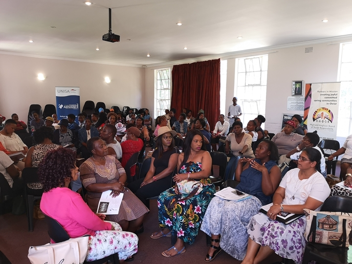 Participants engaging in group work